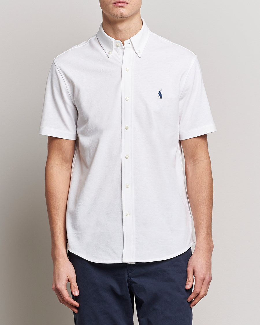 Herr | Kläder | Polo Ralph Lauren | Featherweight Mesh Short Sleeve Shirt White