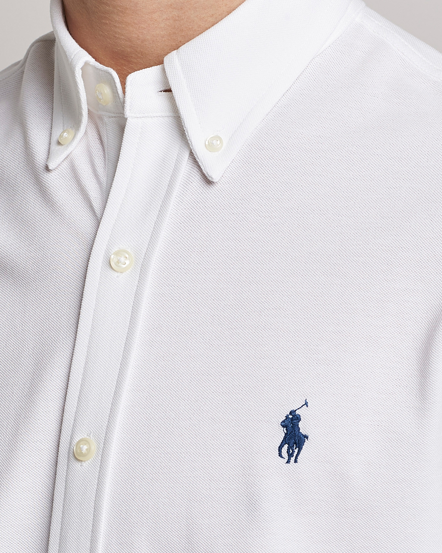Herr | Skjortor | Polo Ralph Lauren | Featherweight Mesh Short Sleeve Shirt White