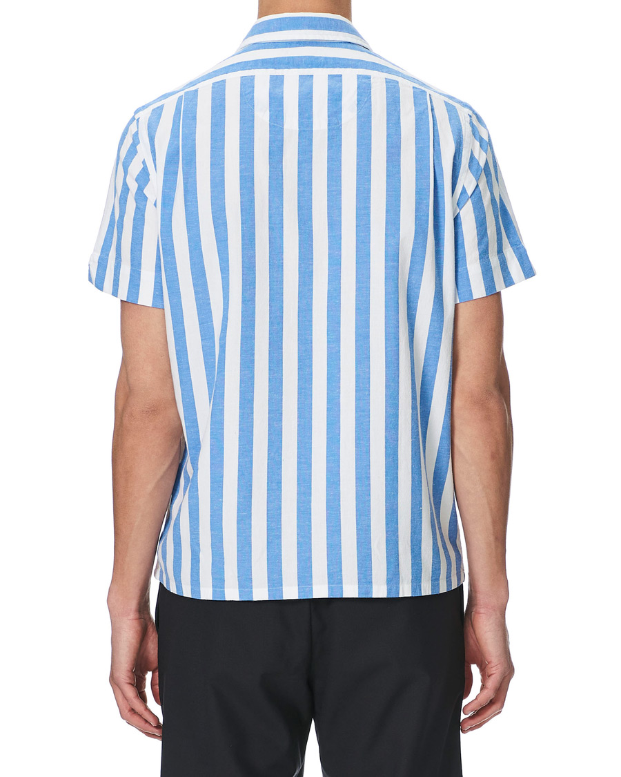 Herr | Skjortor | Polo Ralph Lauren | Striped Resort Collar Short Sleeve Shirt Blue/White