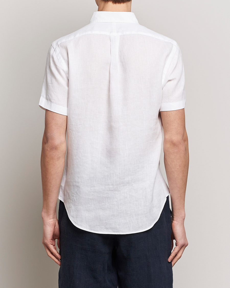 Herr | Skjortor | Polo Ralph Lauren | Slim Fit Linen Short Sleeve Shirt White