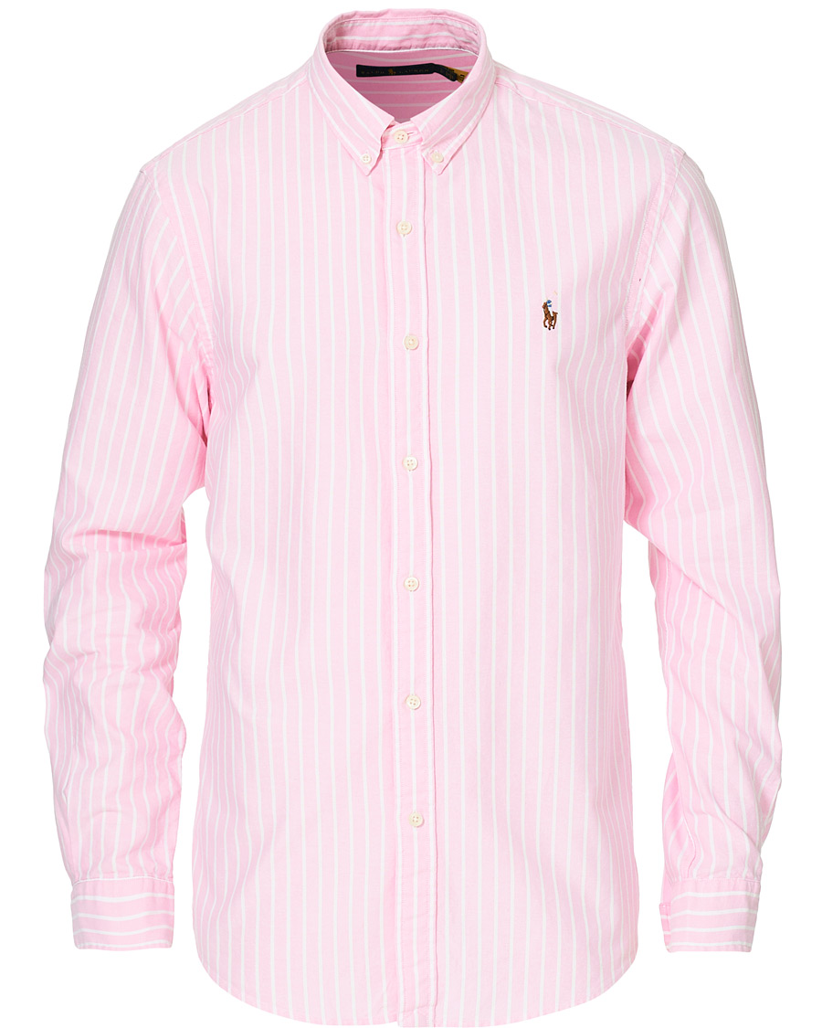 Herr | Skjortor | Polo Ralph Lauren | Slim Fit Oxford Striped Shirt Pink/White