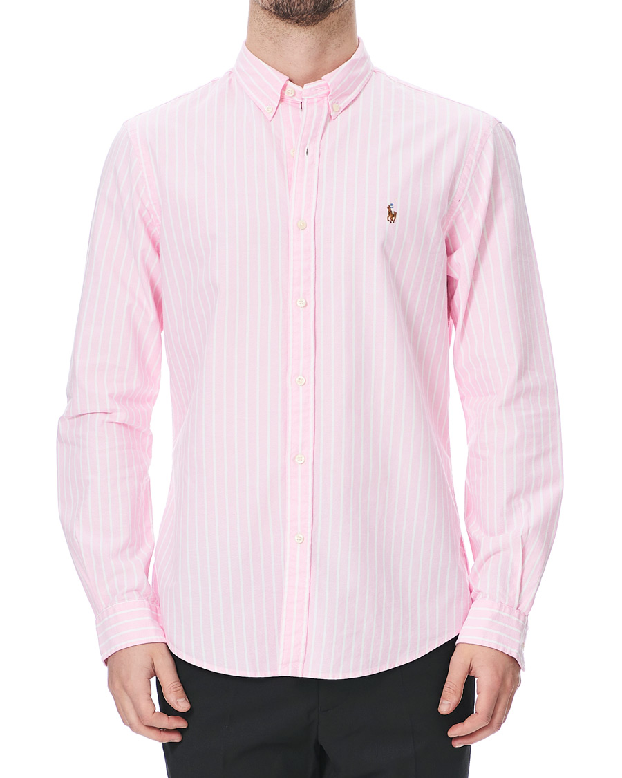 Herr | Skjortor | Polo Ralph Lauren | Slim Fit Oxford Striped Shirt Pink/White