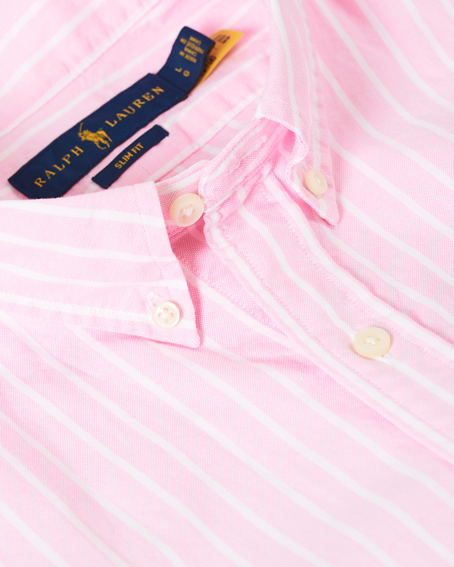 Herr | Skjortor | Polo Ralph Lauren | Slim Fit Oxford Striped Shirt Pink/White