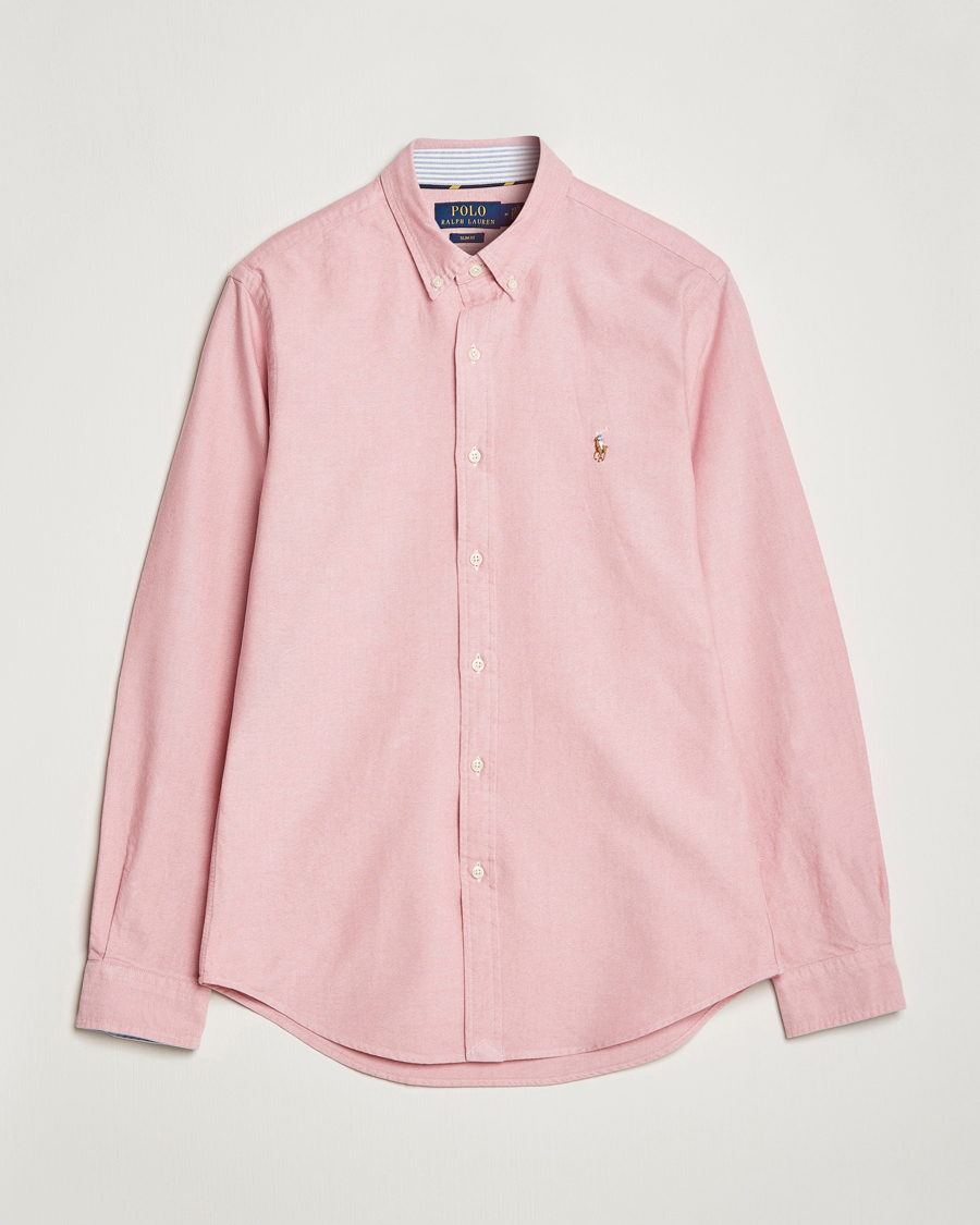 Herr | Skjortor | Polo Ralph Lauren | Slim Fit Oxford Button Down Shirt Sunrise Red