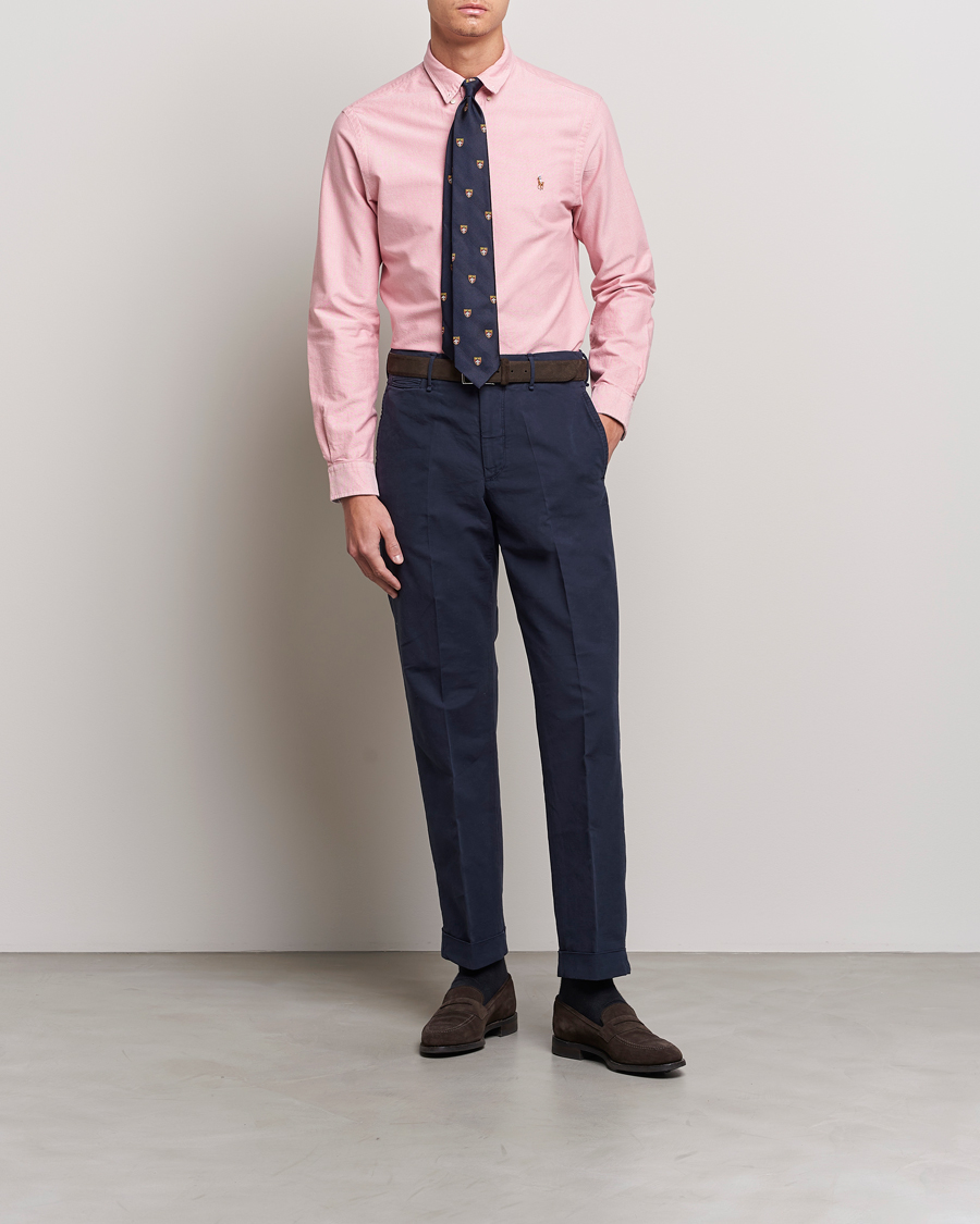 Herr | Skjortor | Polo Ralph Lauren | Slim Fit Oxford Button Down Shirt Sunrise Red