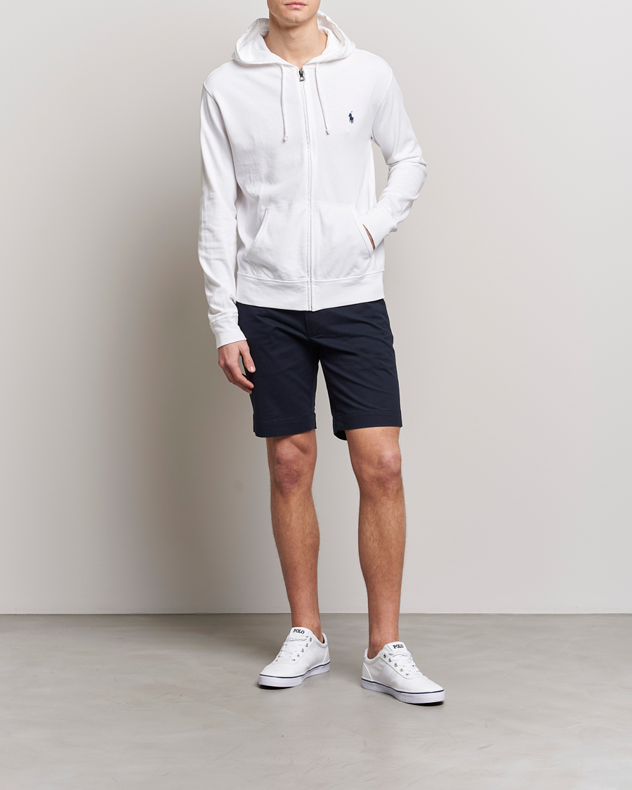 Herr | Tröjor | Polo Ralph Lauren | Spa Terry Full Zip Hoodie White