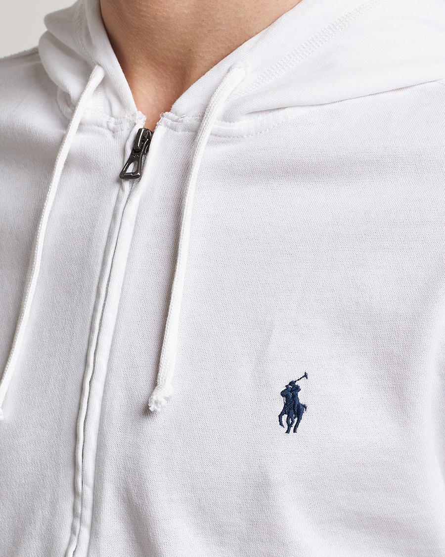Herr | Tröjor | Polo Ralph Lauren | Spa Terry Full Zip Hoodie White