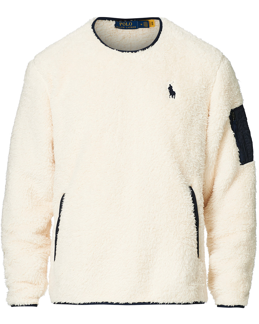 Herr | Tröjor | Polo Ralph Lauren | Curly Sherpa Sweater Winter Cream