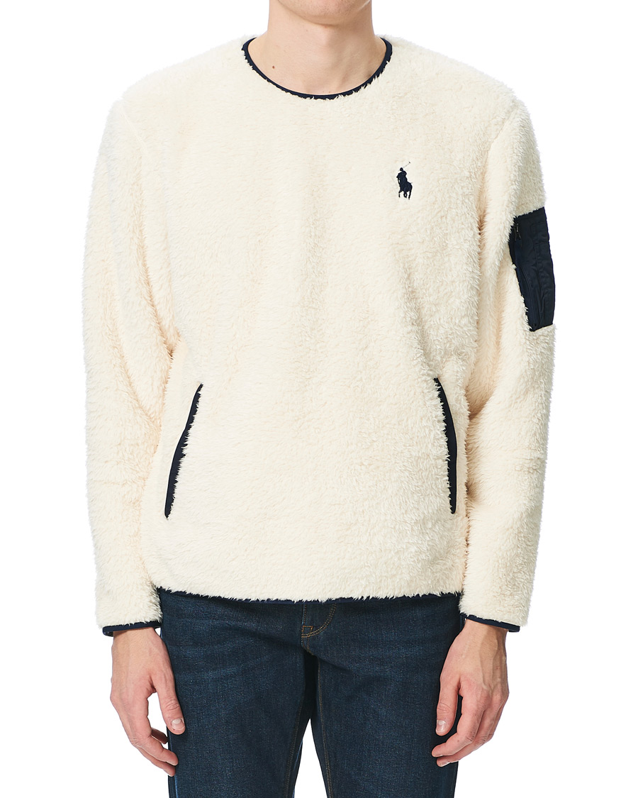 Herr | Tröjor | Polo Ralph Lauren | Curly Sherpa Sweater Winter Cream