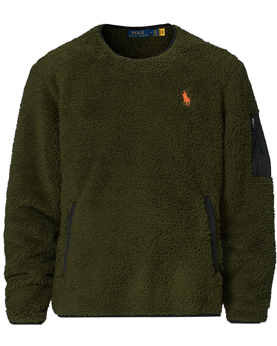 Herr | Tröjor | Polo Ralph Lauren | Curly Sherpa Sweater Company Olive