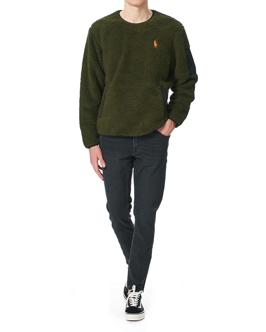 Herr | Tröjor | Polo Ralph Lauren | Curly Sherpa Sweater Company Olive