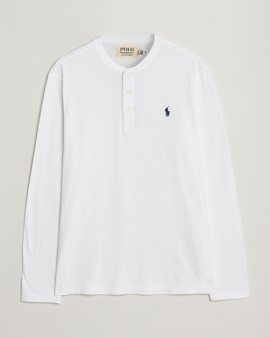 Herr | Tröjor | Polo Ralph Lauren | Slub Jersey Henley White