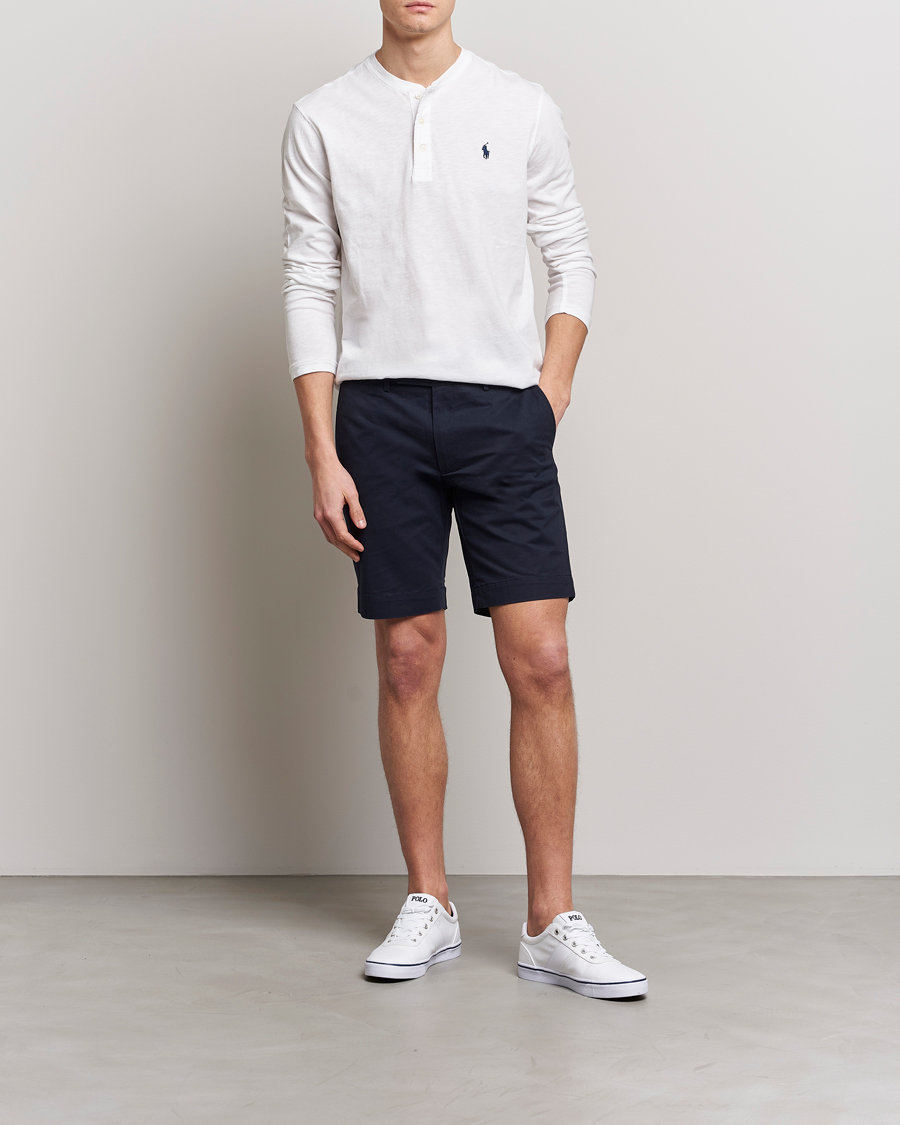 Herr | Tröjor | Polo Ralph Lauren | Slub Jersey Henley White