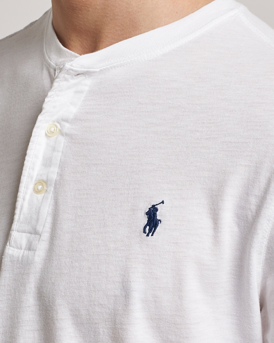 Herr | Tröjor | Polo Ralph Lauren | Slub Jersey Henley White