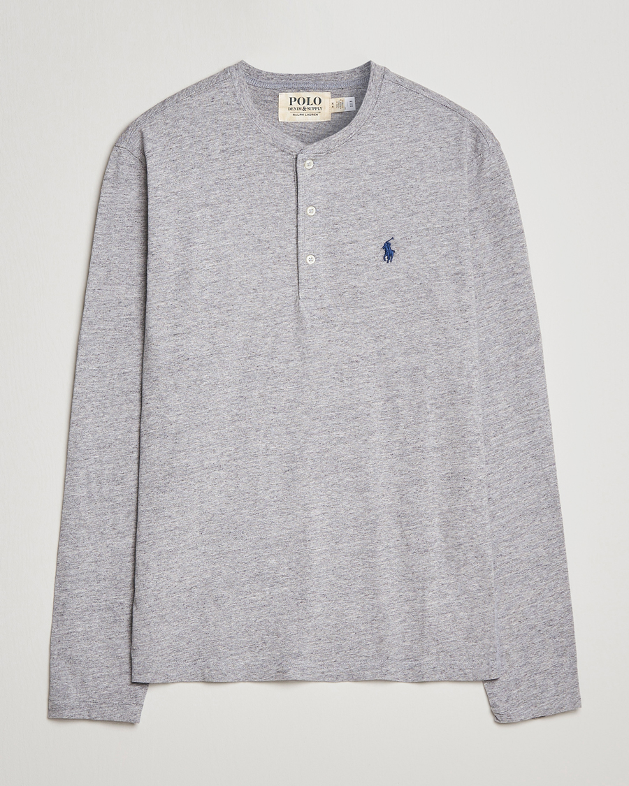 Herr | | Polo Ralph Lauren | Slub Jersey Henley Dark Vintage Heather