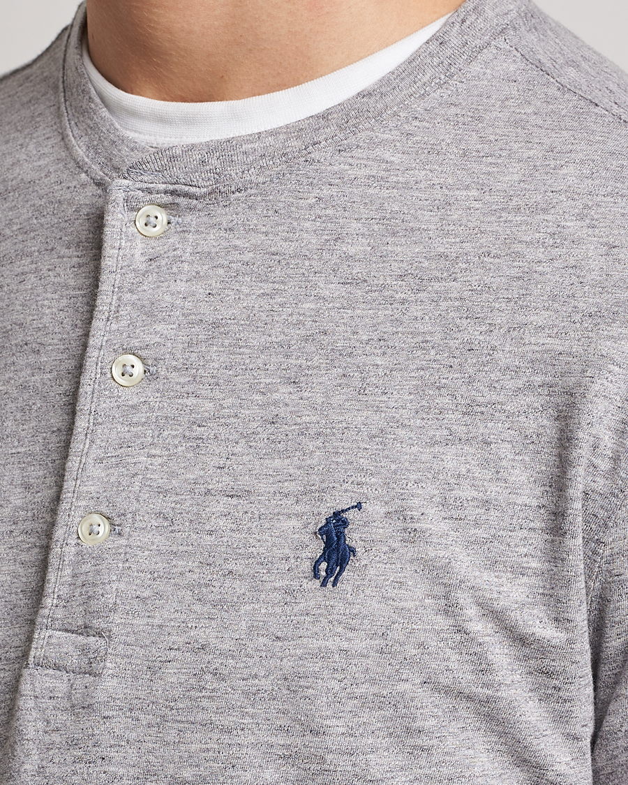Herr | Tröjor | Polo Ralph Lauren | Slub Jersey Henley Dark Vintage Heather