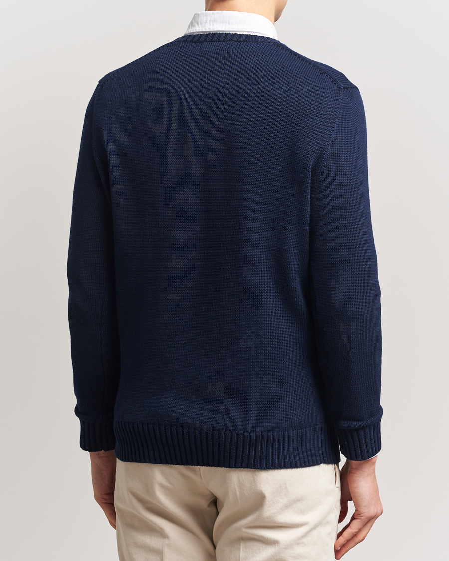 Herr | Tröjor | Polo Ralph Lauren | Cotton Crew Neck Sweater Hunter Navy