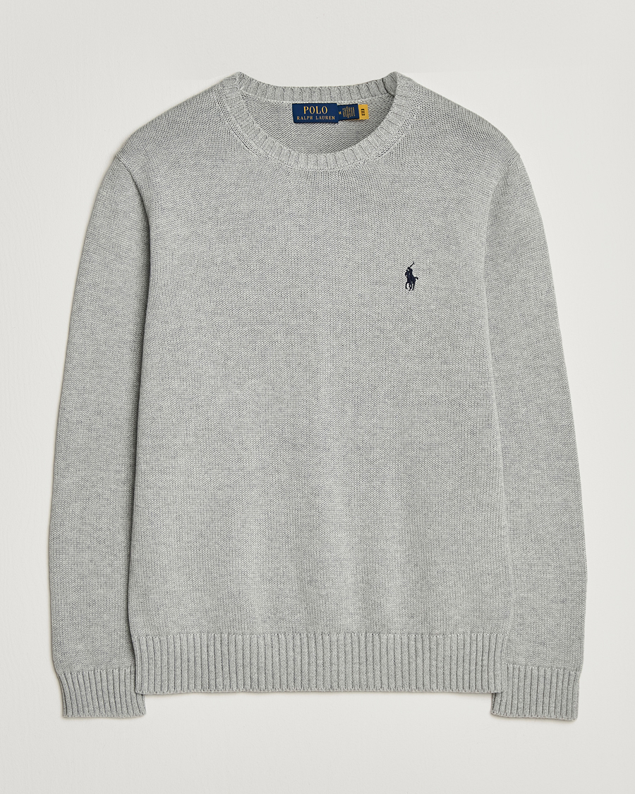 Herr | Tröjor | Polo Ralph Lauren | Cotton Crew Neck Sweater Andover Heather