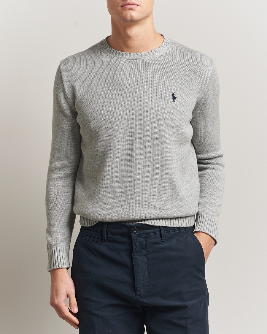 Herr | Tröjor | Polo Ralph Lauren | Cotton Crew Neck Sweater Andover Heather