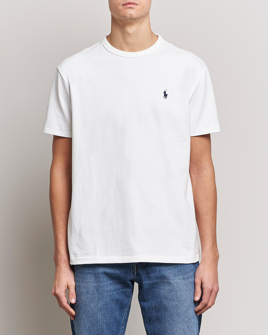 Herr | Vita t-shirts | Polo Ralph Lauren | Heavyweight Crew Neck T-Shirt White