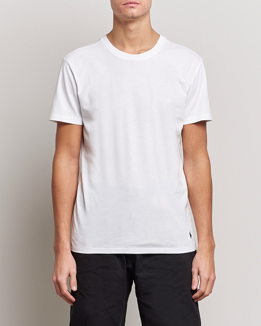 Herr | Kortärmade t-shirts | Polo Ralph Lauren | 3-Pack Crew Neck Tee White/Black/Andover Heather