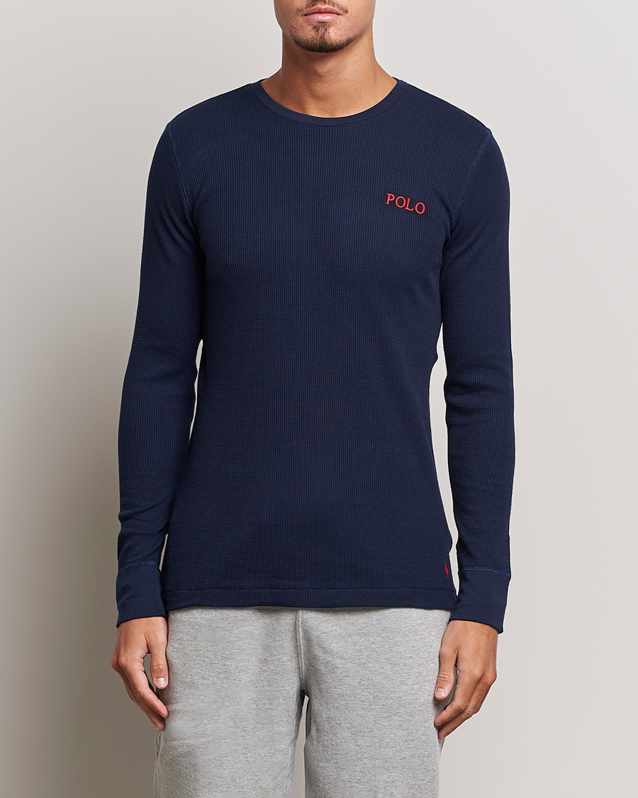 Herr |  | Polo Ralph Lauren | Waffle Long Sleeve Crew Neck Cruise Navy