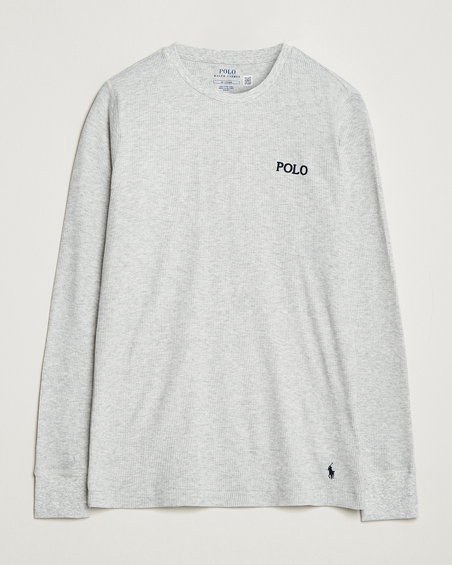 Herr | T-Shirts | Polo Ralph Lauren | Waffle Long Sleeve Crew Neck English Heather