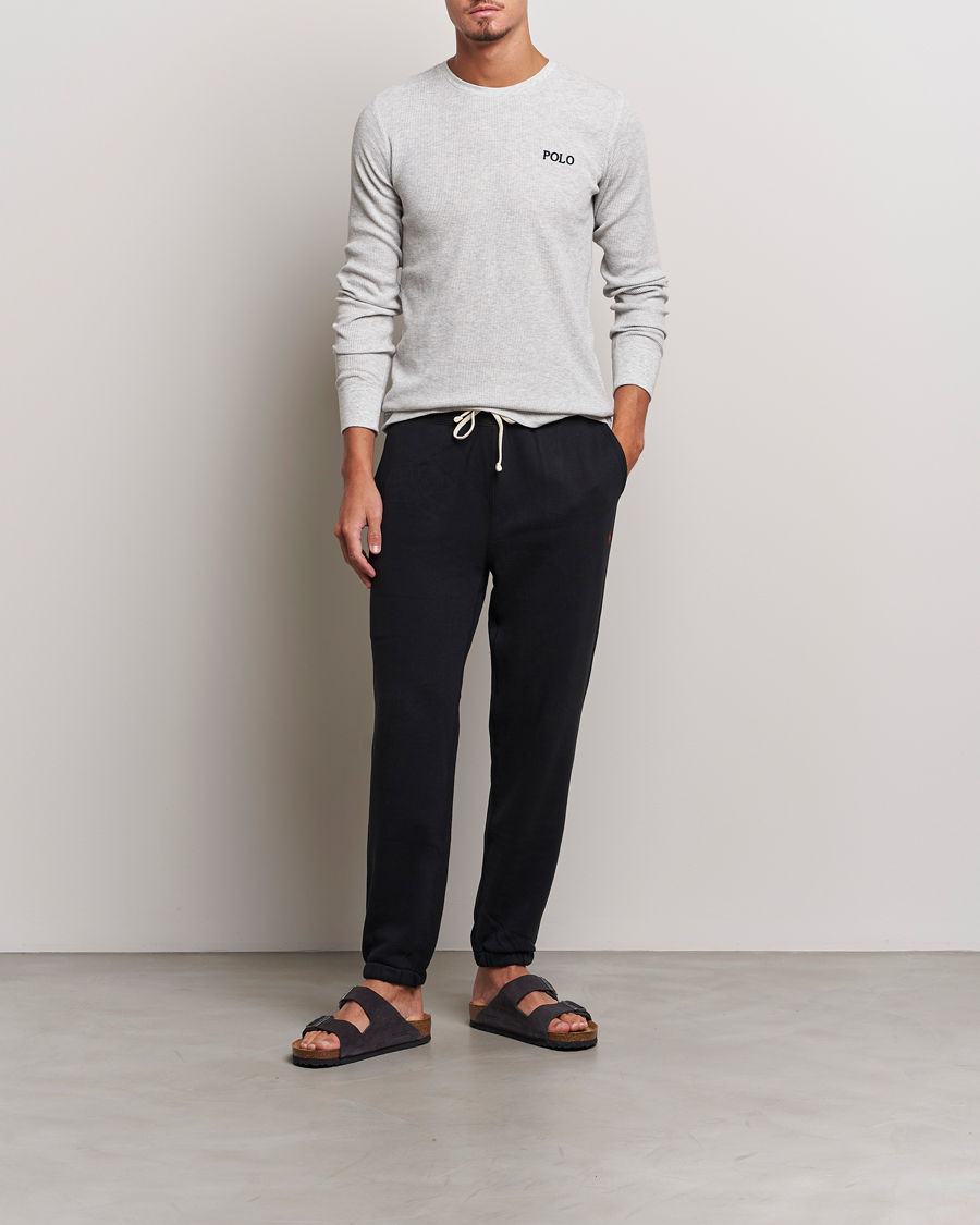 Herr | T-Shirts | Polo Ralph Lauren | Waffle Long Sleeve Crew Neck English Heather
