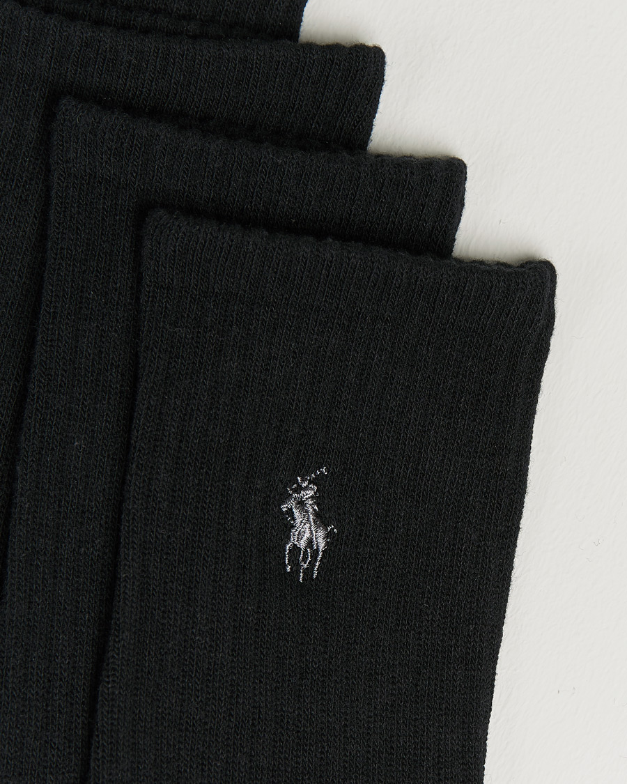 Herr | Underkläder | Polo Ralph Lauren | 6-Pack Cotton Crew Socks Black