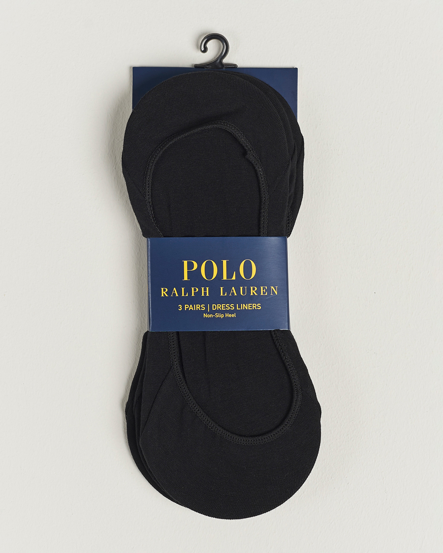 Herr | Underkläder | Polo Ralph Lauren | 3-Pack No Show Socks Black