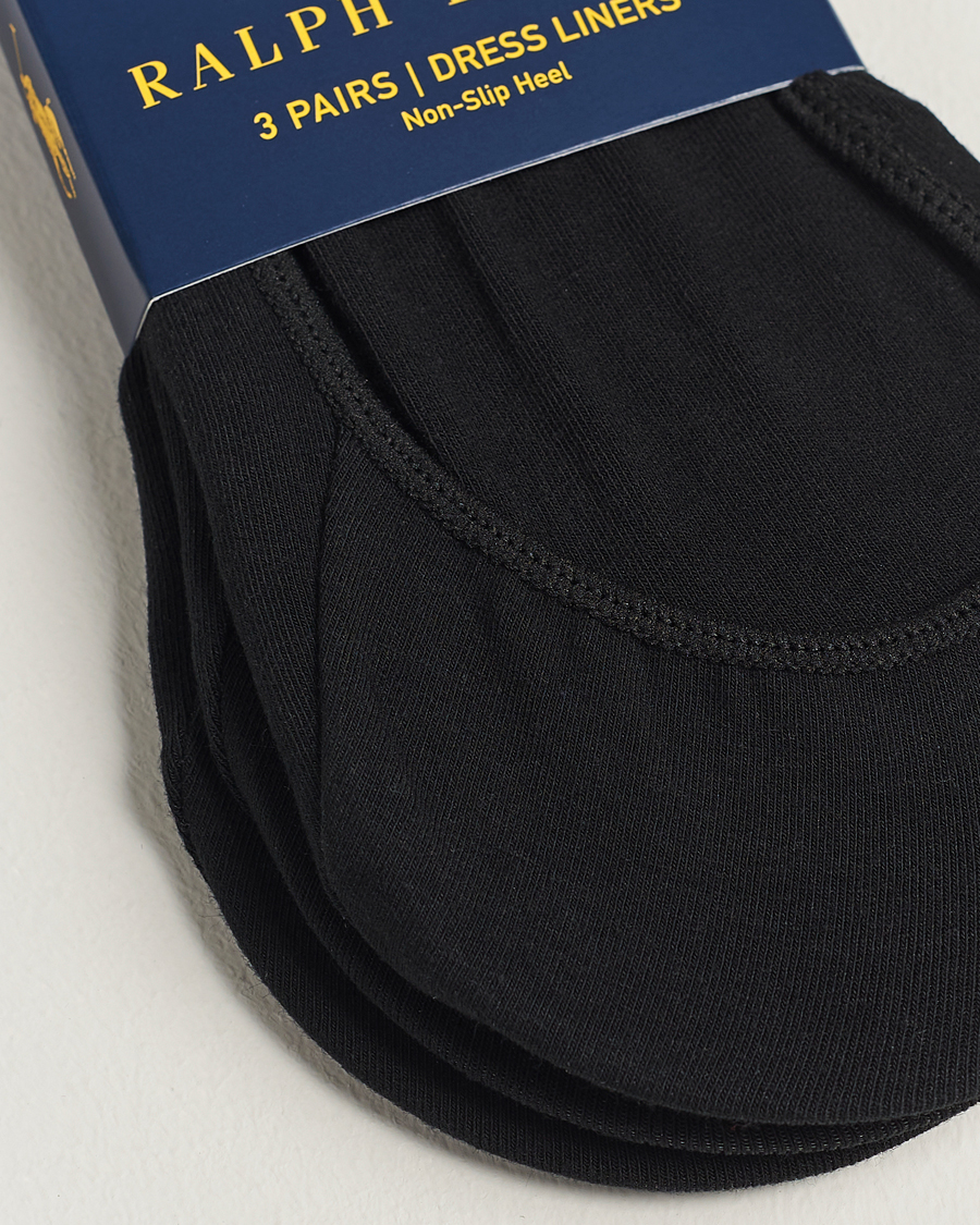 Herr | Underkläder | Polo Ralph Lauren | 3-Pack No Show Socks Black
