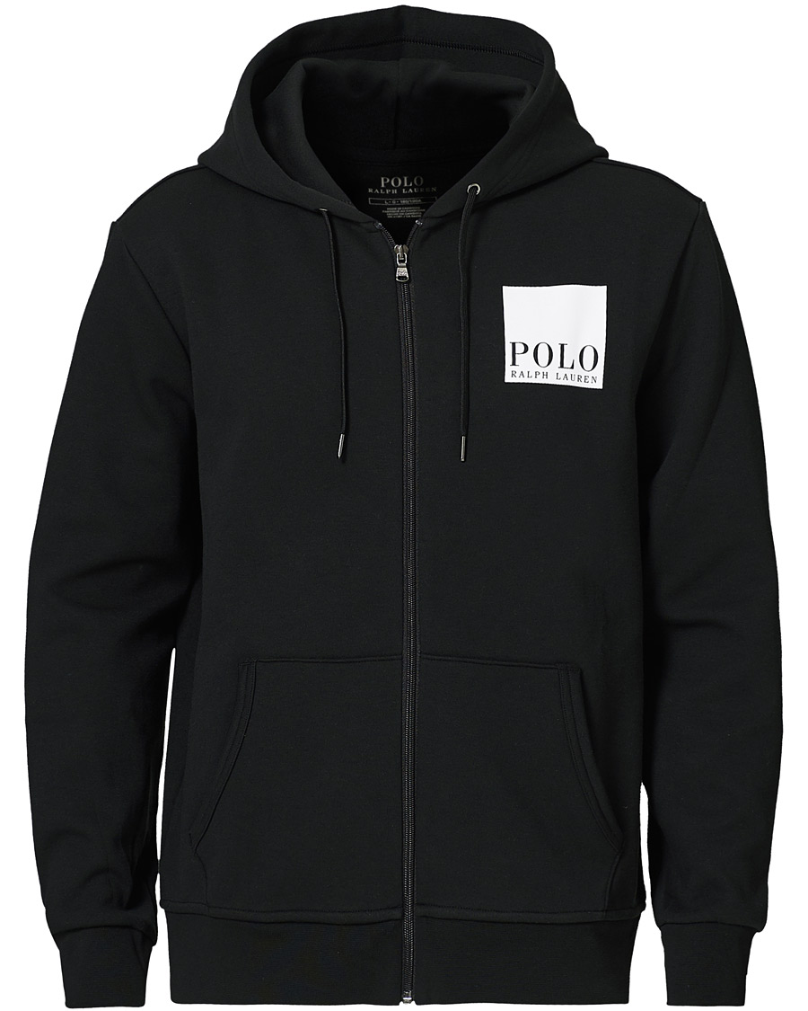 Herr | Tröjor | Polo Ralph Lauren | Box Logo Backprint Full Zip Hoodie Black