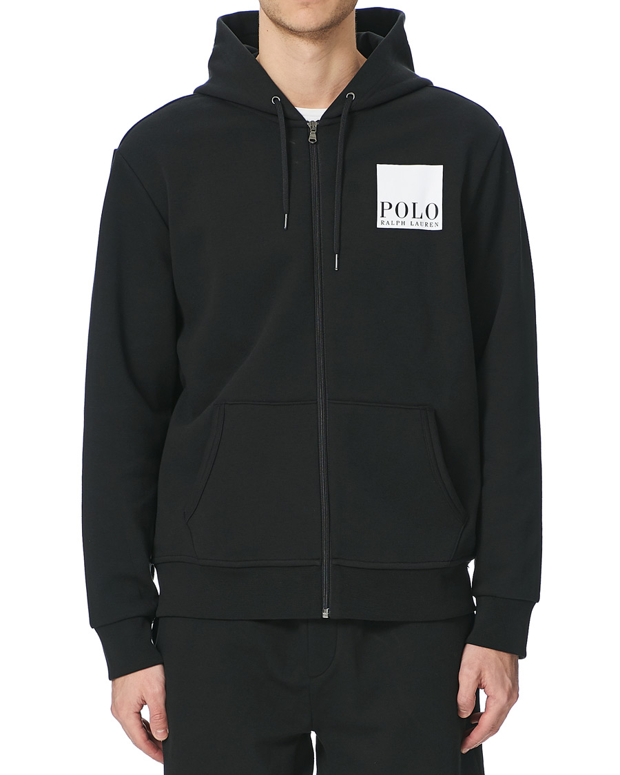 Herr | Tröjor | Polo Ralph Lauren | Box Logo Backprint Full Zip Hoodie Black