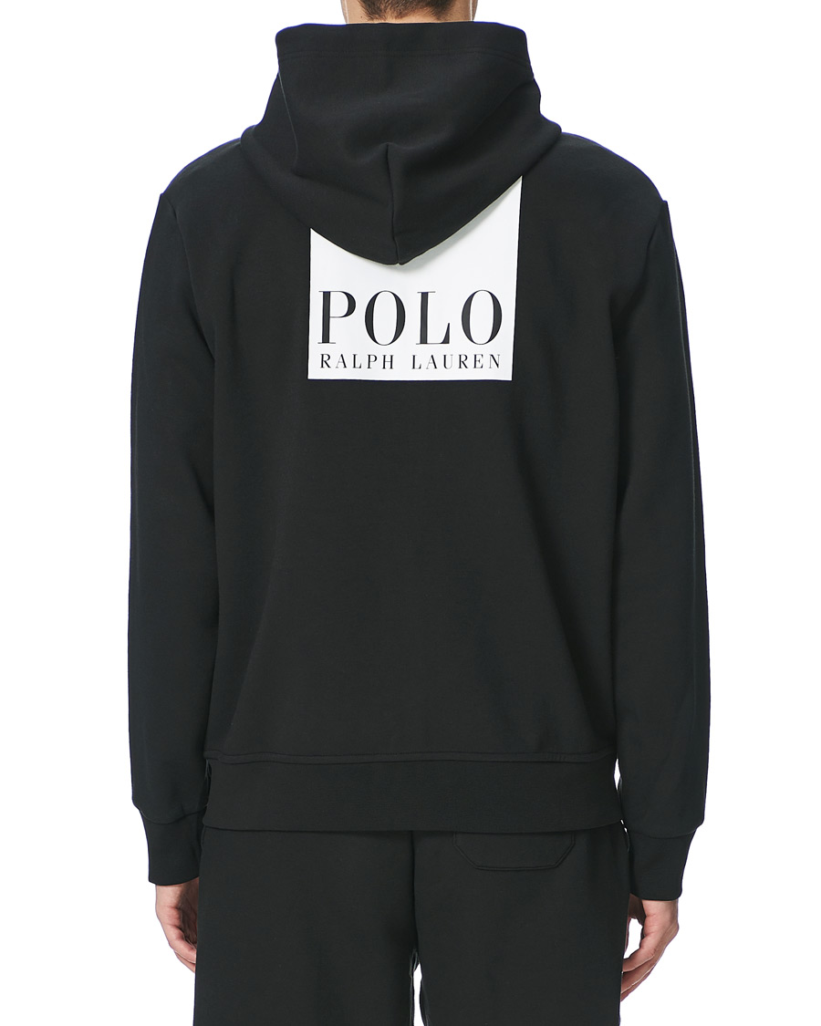 Herr | Tröjor | Polo Ralph Lauren | Box Logo Backprint Full Zip Hoodie Black