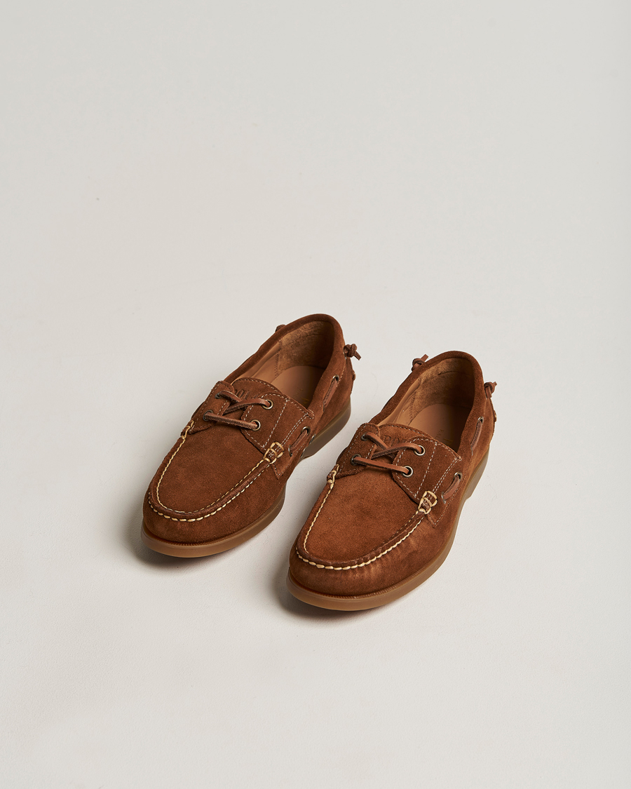 Herr | | Polo Ralph Lauren | Merton Suede Docksides New Pale Russet