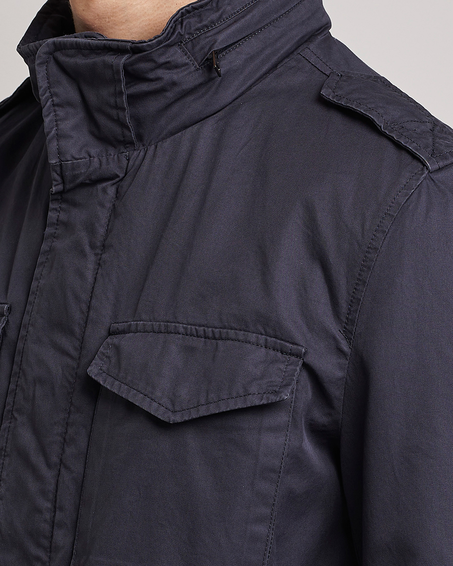 Herr | Jackor | Herno | Cotton Field Jacket Navy
