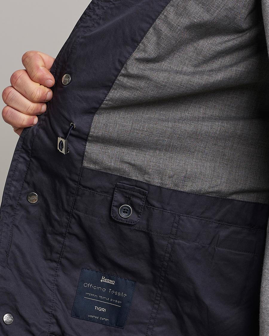 Herr | Jackor | Herno | Cotton Field Jacket Navy