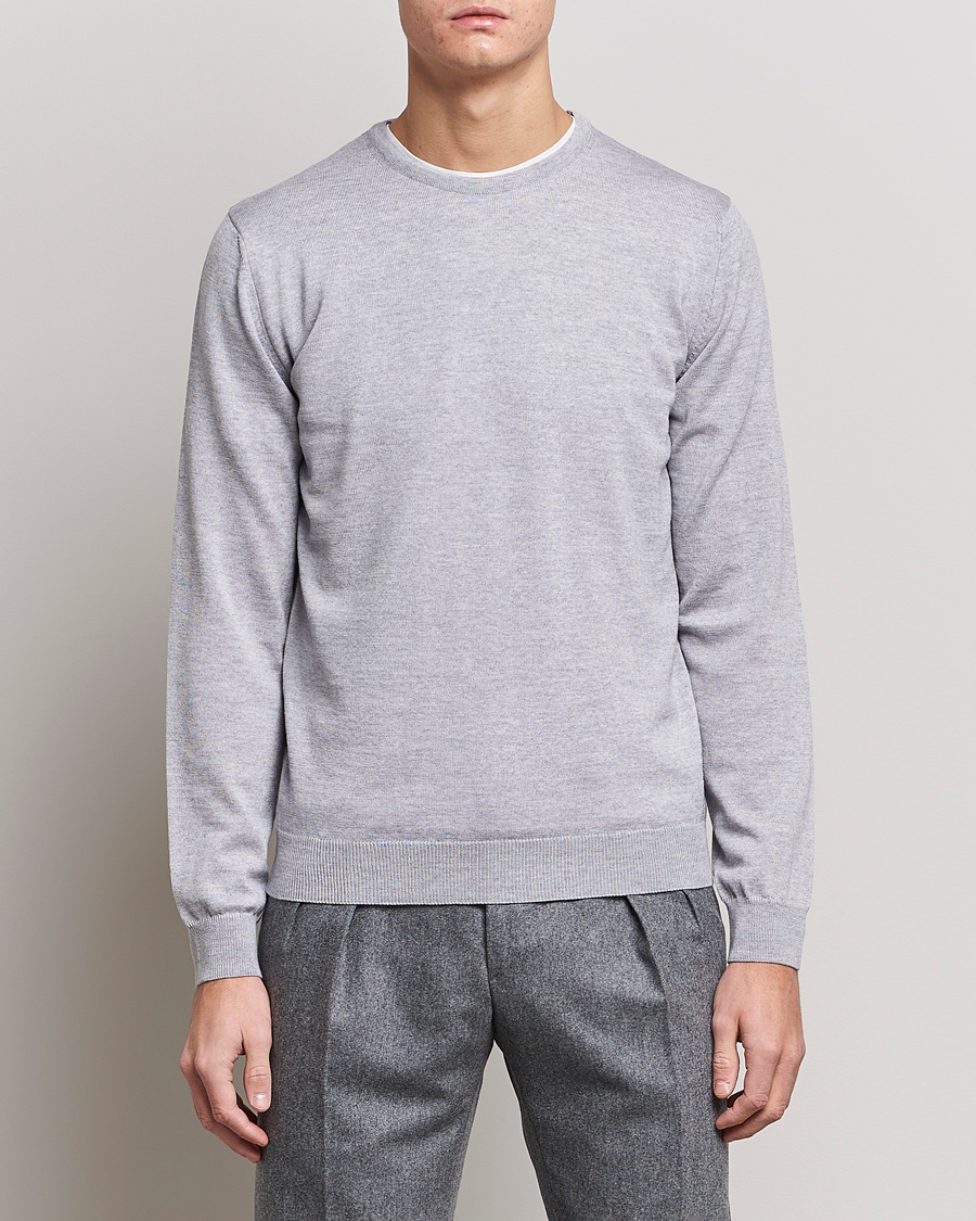 Herre |  | Stenströms | Merino Crew Neck Light Grey