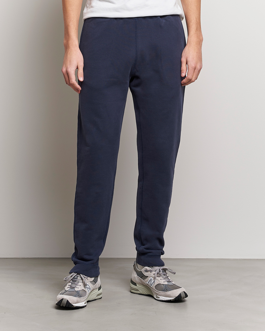 Herr | Loungewear | Sunspel | Cotton Loopback Track Pants Navy