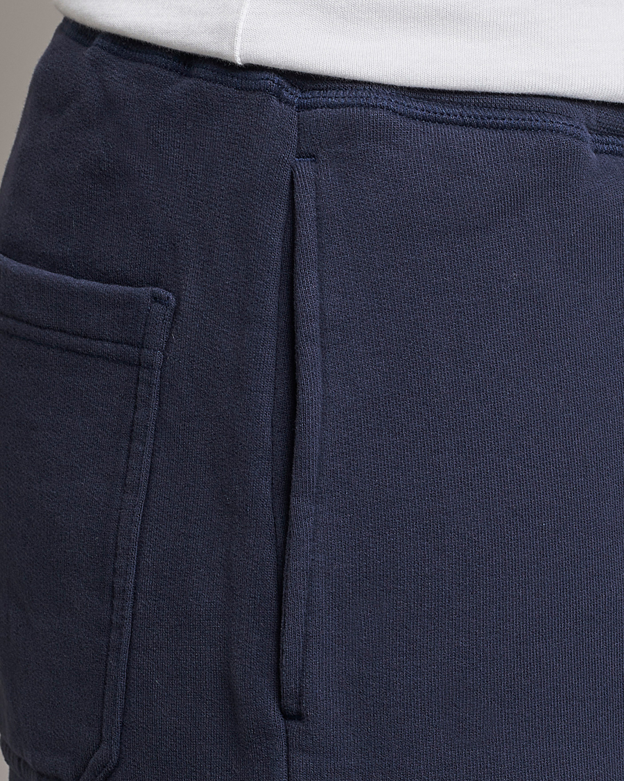 Herr | Byxor | Sunspel | Cotton Loopback Track Pants Navy
