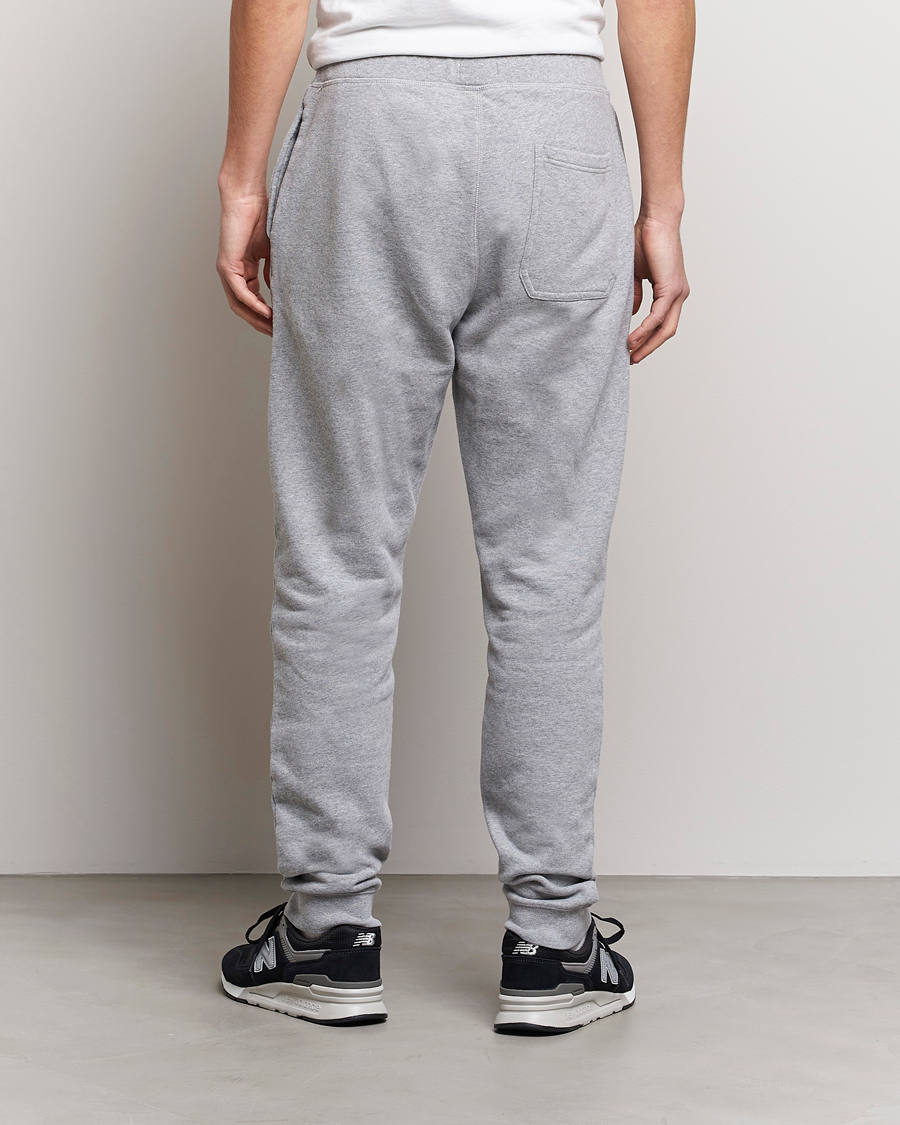 Herr | Byxor | Sunspel | Cotton Loopback Track Pants Grey Melange