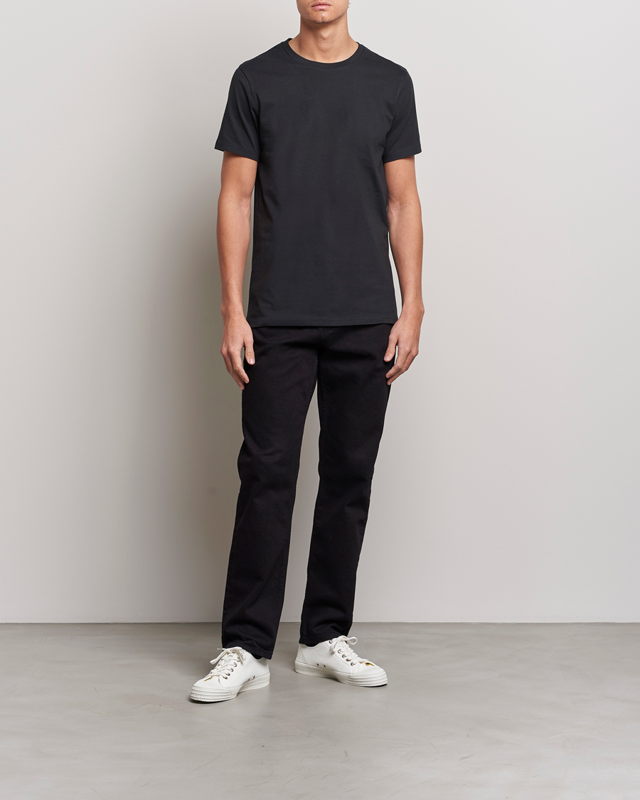 Herr | T-Shirts | Bread & Boxers | Crew Neck Regular T-Shirt Black