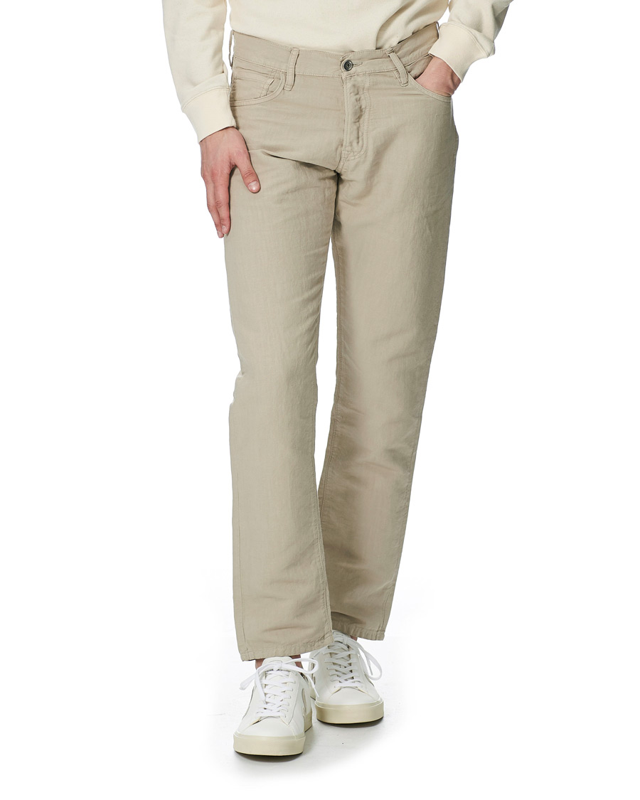 Herr | Byxor | C.O.F. Studio | M5 Straight Panama Trousers Kitt