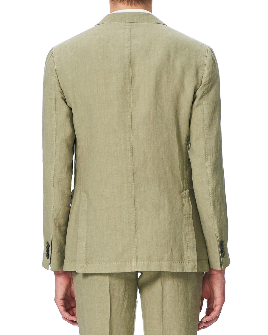 Herr | | Boglioli | K Jacket Patch Pocket Linen Suit Sage Green