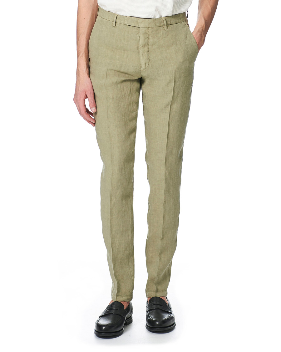 Herr | | Boglioli | K Jacket Patch Pocket Linen Suit Sage Green