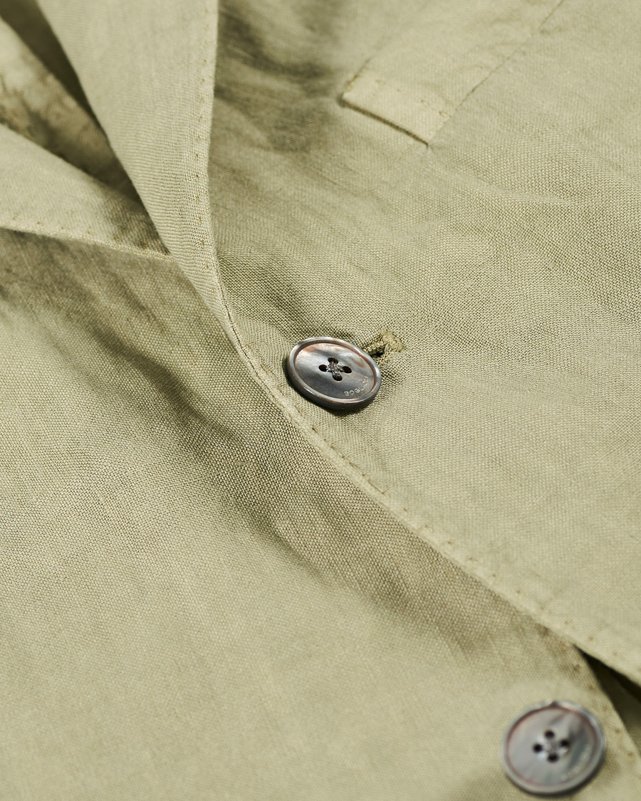Herr | | Boglioli | K Jacket Patch Pocket Linen Suit Sage Green