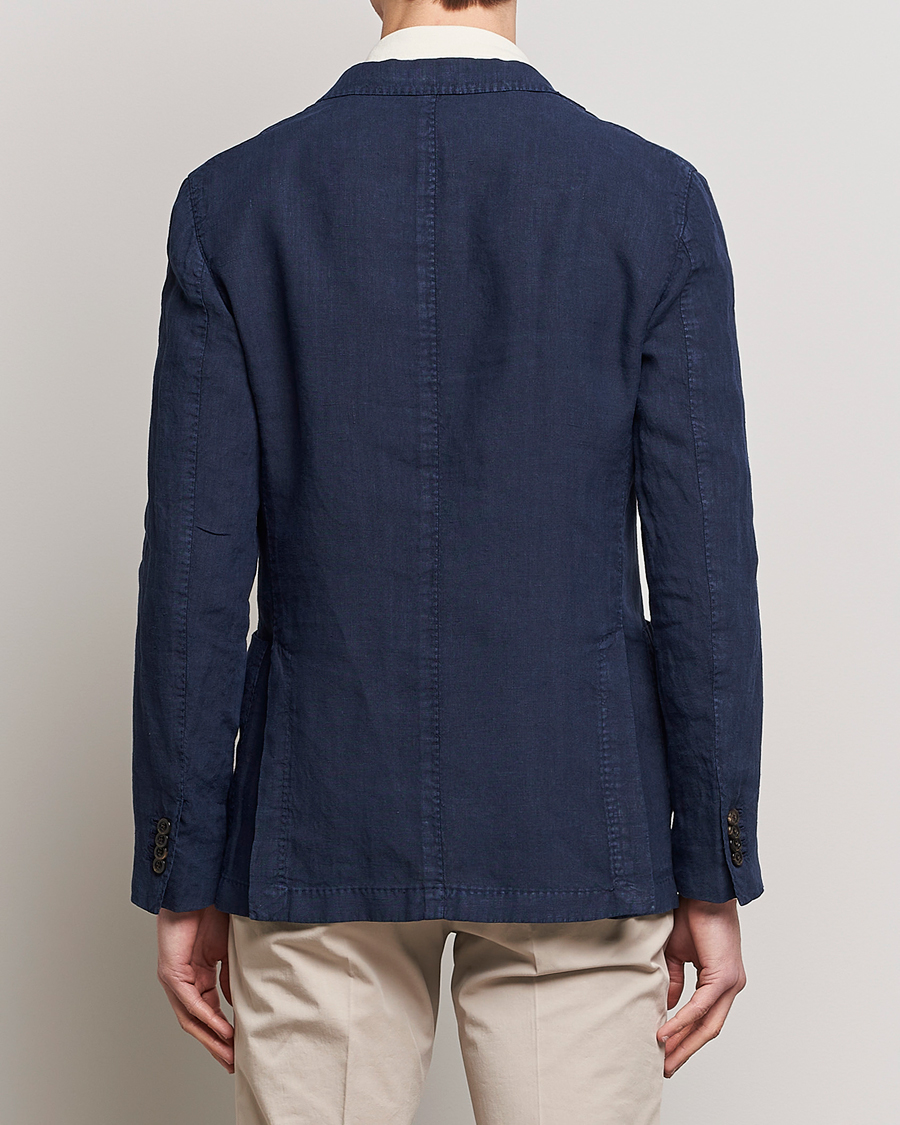 Herr | Kavajer | Boglioli | K Jacket Linen Blazer Navy