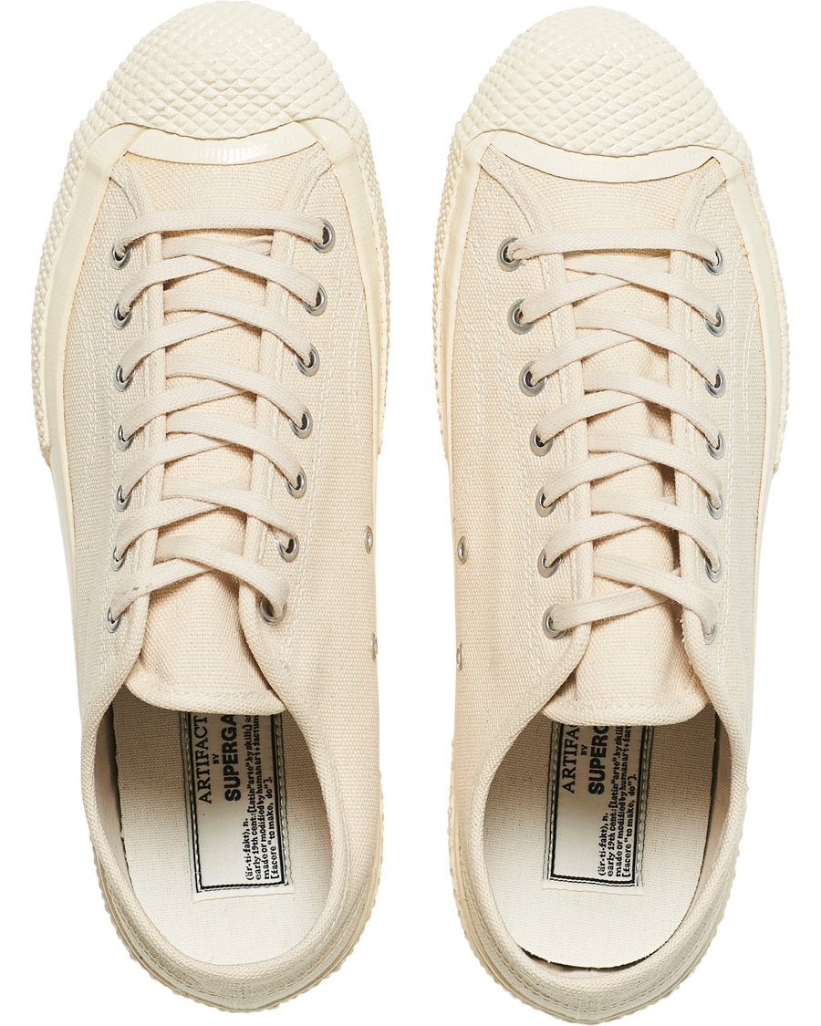Herr | Superga Artifact MS Japanese Canvas Sneaker White Mastice | Superga | Artifact MS Japanese Canvas Sneaker White Mastice