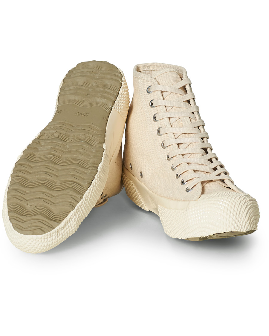 Herr | Superga Artifact MS Japanese Canvas High Sneaker White Mastice | Superga | Artifact MS Japanese Canvas High Sneaker White Mastice