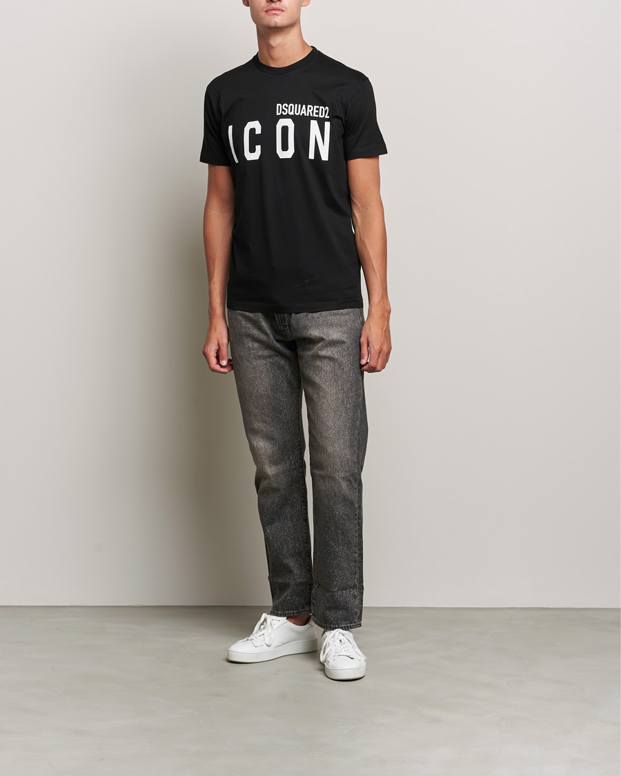 Herr | T-Shirts | Dsquared2 | Icon Logo Tee Black
